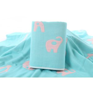 Ecobaby Bundle Blanket Motif Dunia Binatang 90x90cm Free Bantal Peang