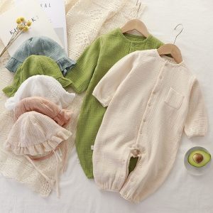 Ecobaby cotton Bodysuit sleepsuit piyama polos Anak