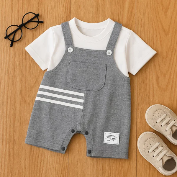 Ecobaby Jumper Overall Abu Putih
