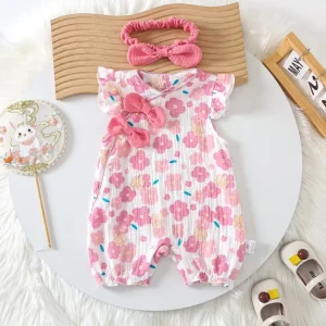 Ecobaby Romper Jumpsuit Jumper Bunga