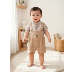 Ecobaby Overall + Kemeja Anak Laki-Laki
