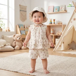 Ecobaby Baju Setelan Anak 3 in 1 Jolie