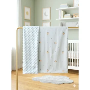 Ecobaby Selimut Bayi Crincle Selimut Tidur Bahan Lembut